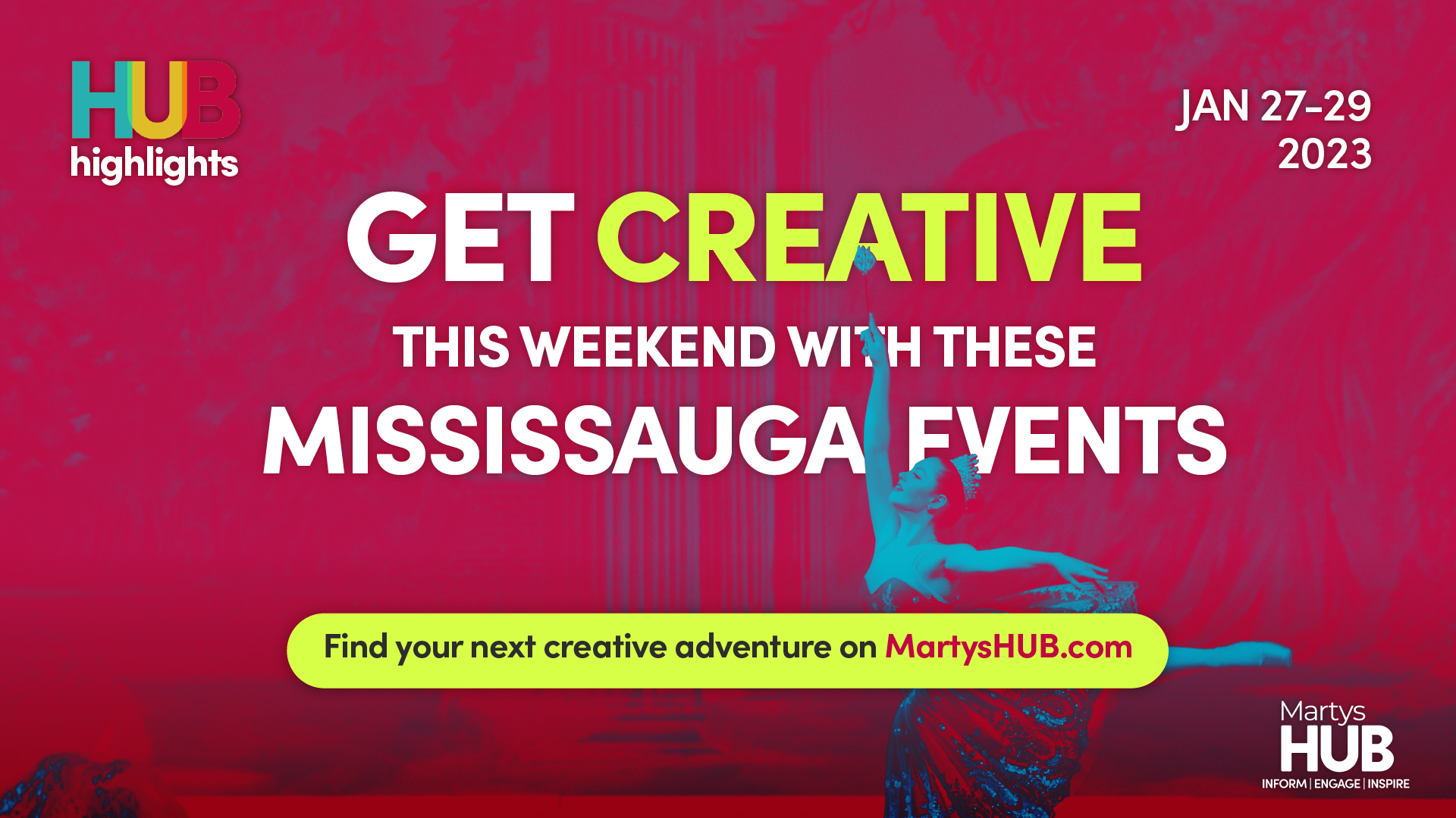 Get creative this weekend with these events in Mississauga (Jan 27-29)