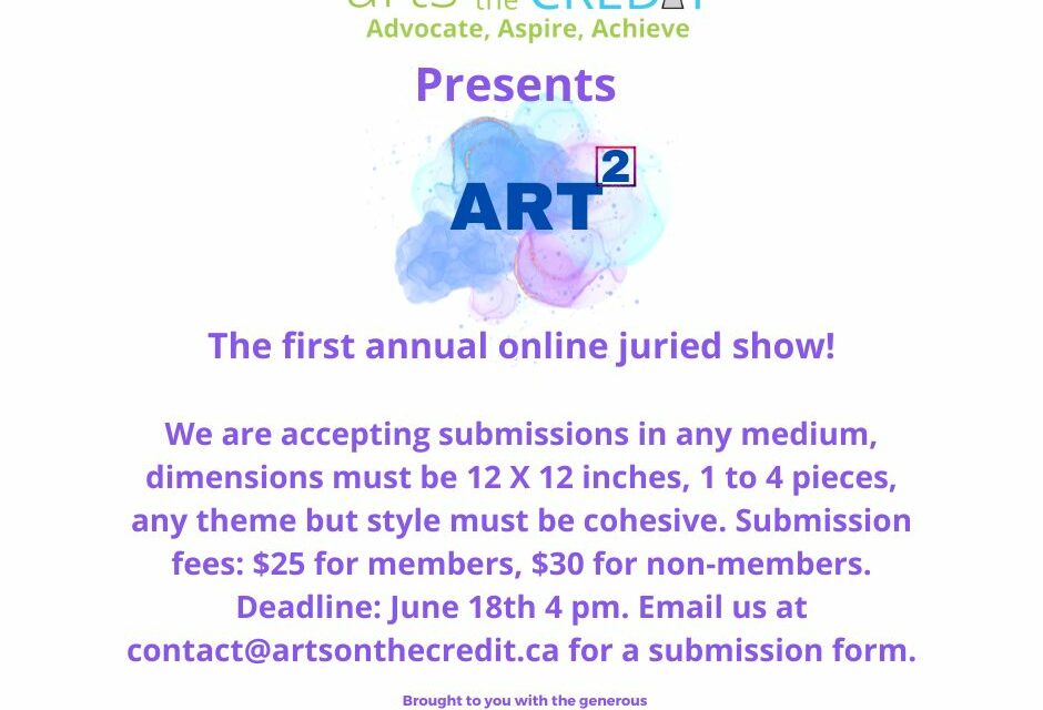 Call for Submissions: Arts on the Credit’s Art Squared