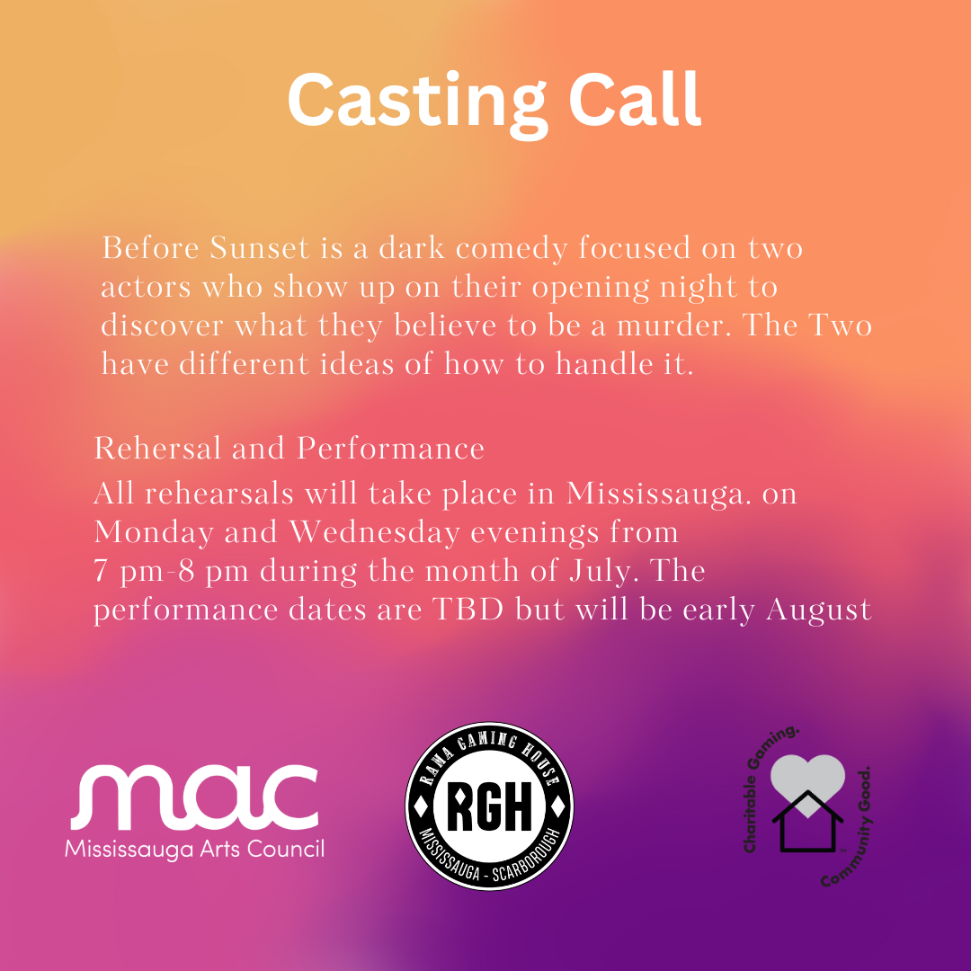 CASTING CALL – Before Sunset – Theatre in the Park