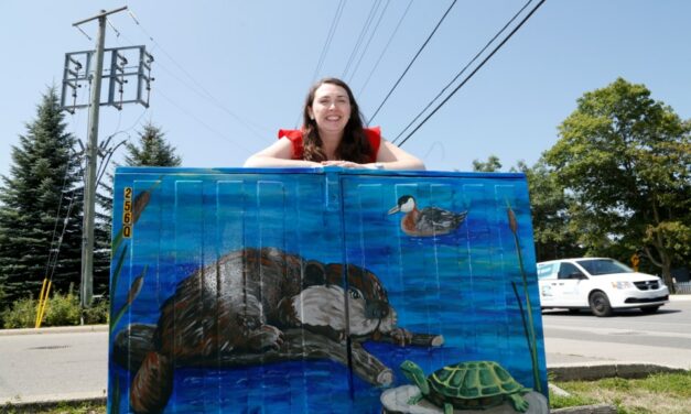 Halton Hills Today: Bell box mural painter uses art to give students a second chance