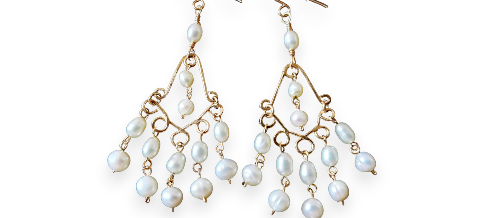 Bohemian-Treasure-Pearl-Chandelier-Earrings