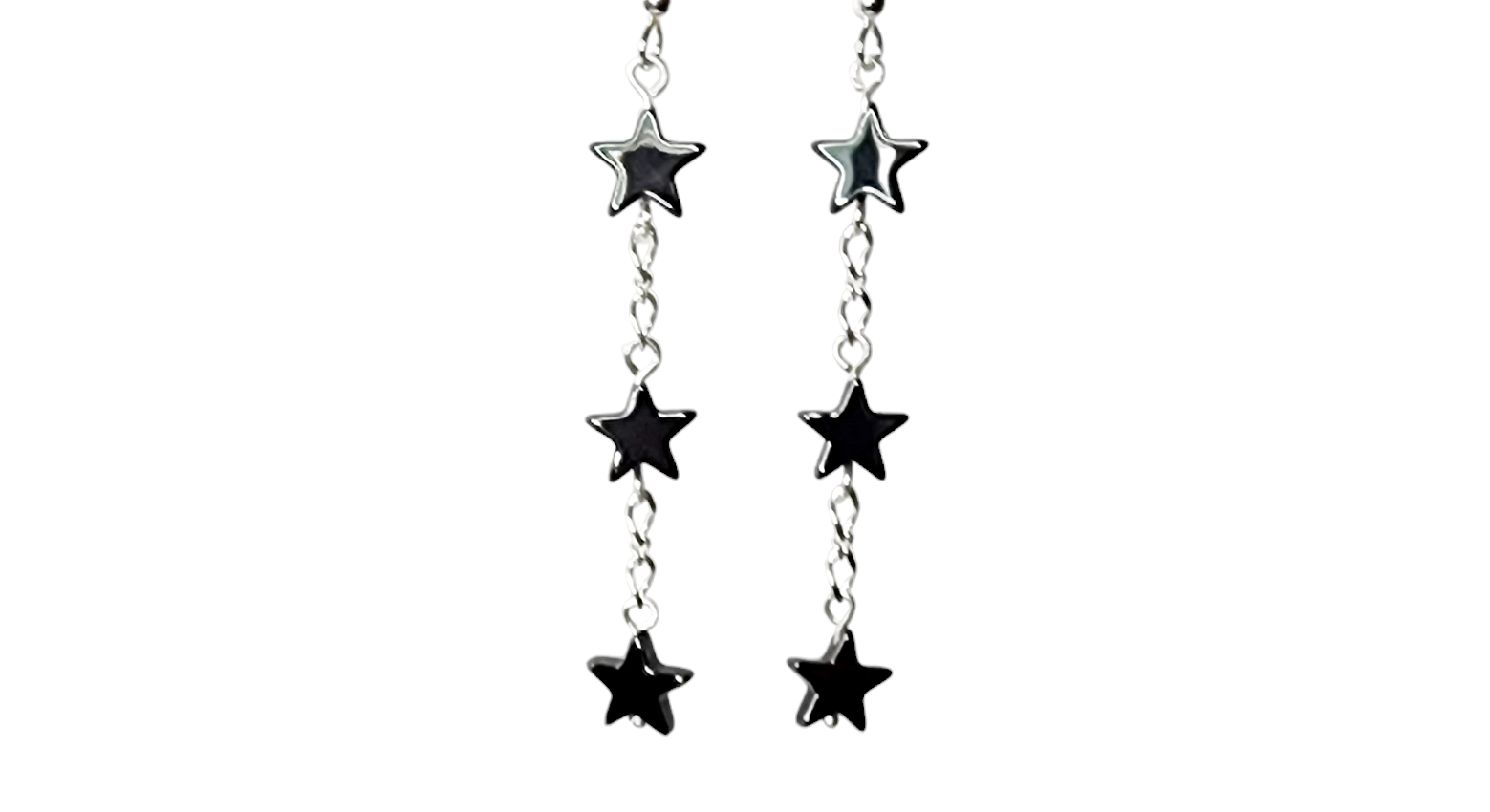 Long-Hematite-Star-Dangle-Earrings