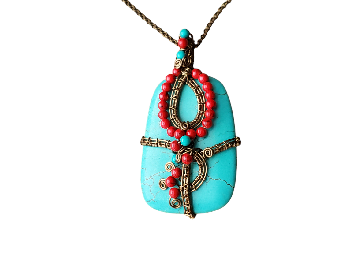 Turquoise-and-Red-Howlite-Hope-Pendant