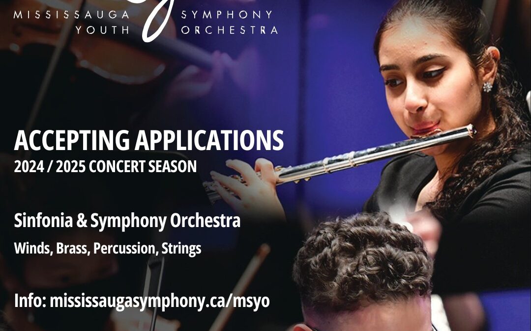 Mississauga Symphony Youth Orchestra is accepting applications for its 2024/2025 season!