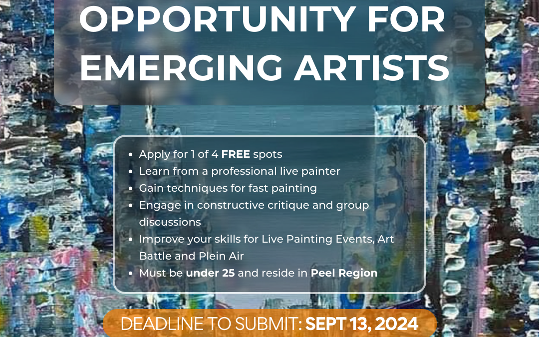 1 of 4 Fully Subsidized Spots For Emerging Artists Under 25