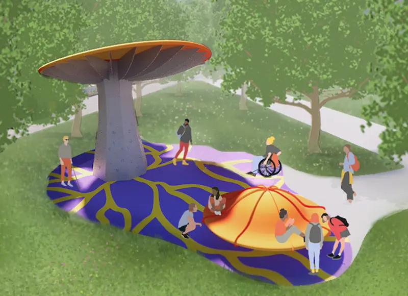 Ready for some FUNgi? New public art unveiling at Burnhamthorpe Community Centre – City of Mississauga