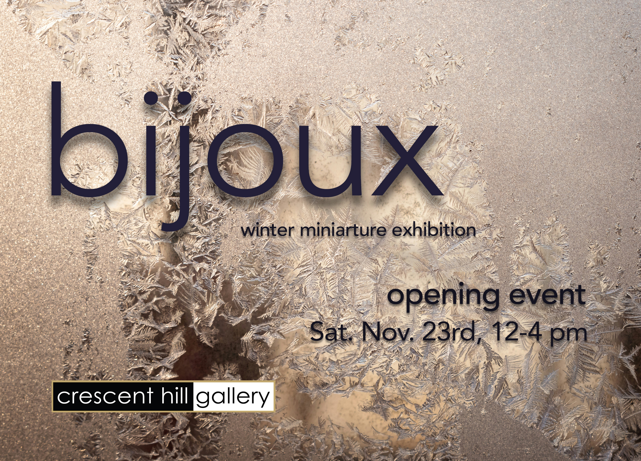 Bijoux Mini(art)ure Exhibition  – Crescent Hill Gallery