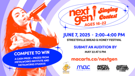 Call for Youth Vocalists – Next Gen: Singing Contest – Mississauga Arts Council