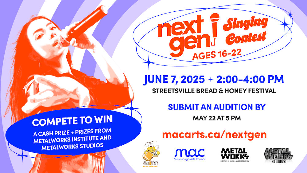 Call for Youth Vocalists – Next Gen: Singing Contest – Mississauga Arts Council