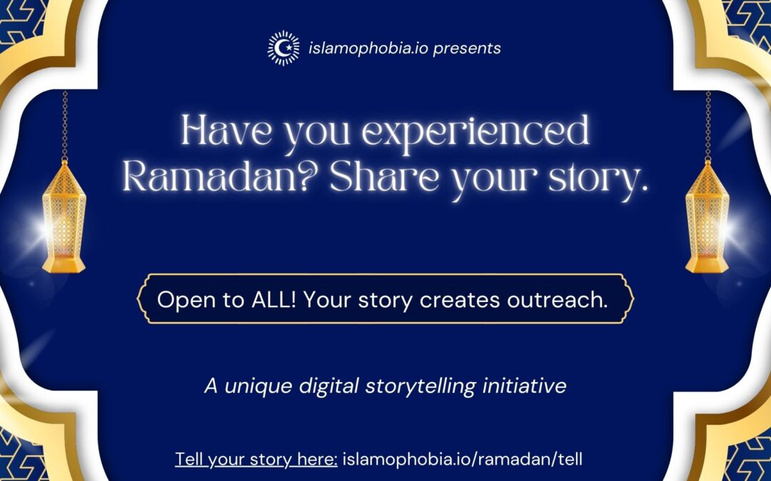 Ramadan! It’s your chance to tell a story.