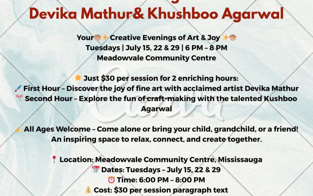 Summer Art & Craft Workshops For All Ages