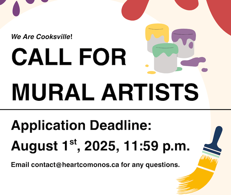 Call for Mural Artists – We Are Cooksville! Mural – Heart Comonos