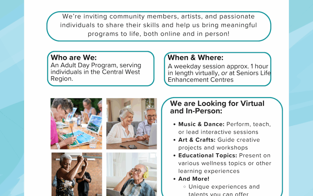 Call for Arts and Education Instructors – VirtualRec Connect