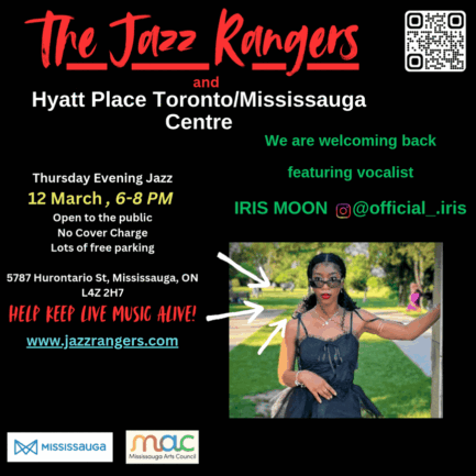 5 Jazz Rangers featuring Iris Moon at the Hyatt Missisauga
