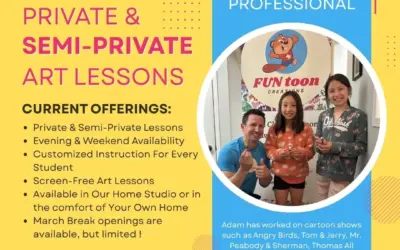 PRIVATE & SEMI-PRIVATE ART LESSONS – FunToon Creations